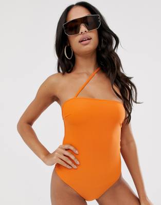 asos orange swimsuit