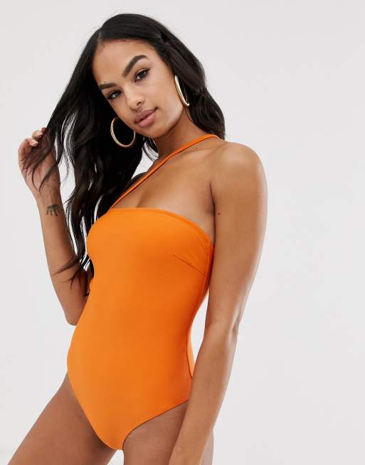 Asos best sale orange swimsuit