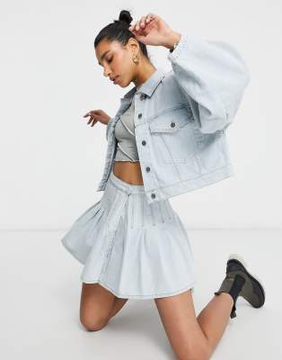 denim jacket skirt co ord