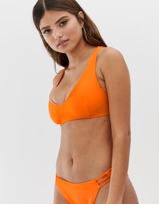 asos orange bikini