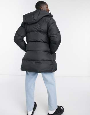 asos black puffer jacket