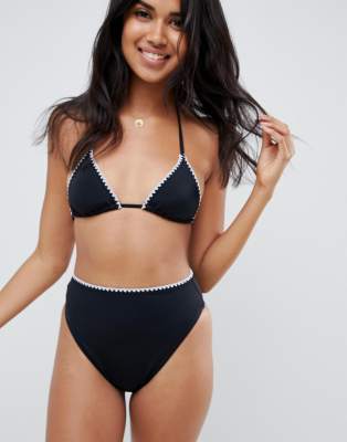 black bikini top asos