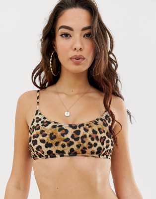 asos leopard print bikini