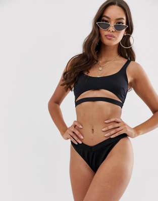 black bikini top asos