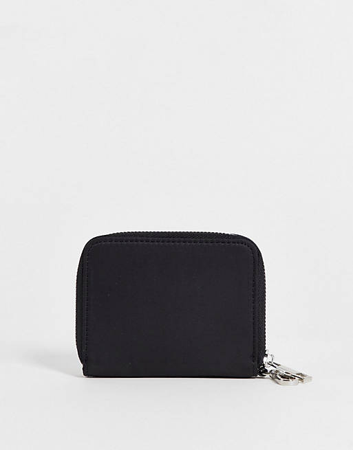 ASOS DESIGN nylon card pouch in black - BLACK