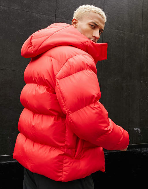 Asos red store puffer jacket