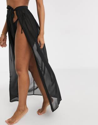 black maxi sarong