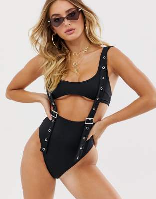 black underboob swimsuit