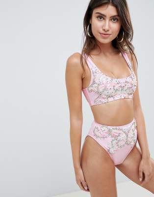 asos embellished bikini