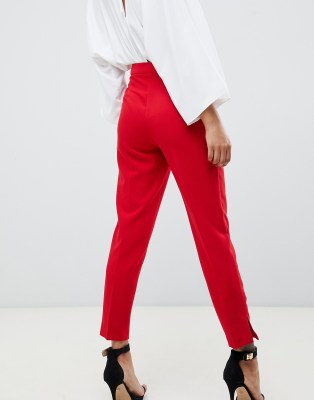 asos red trouser suit