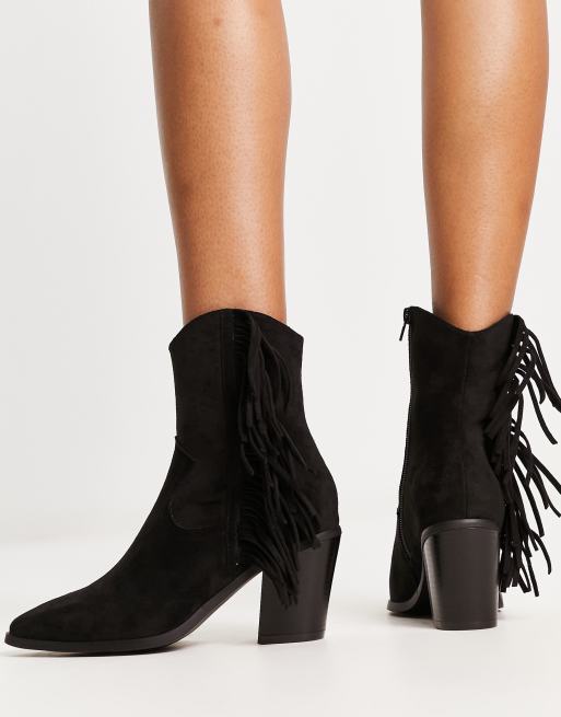 asos black suede boots