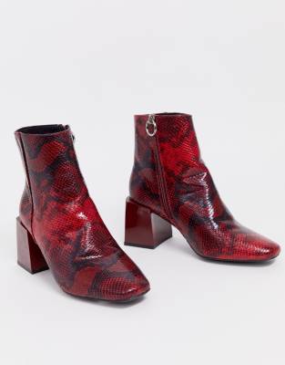 asos red boots