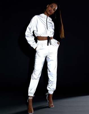 ASOS DESIGN reflective tracksuit