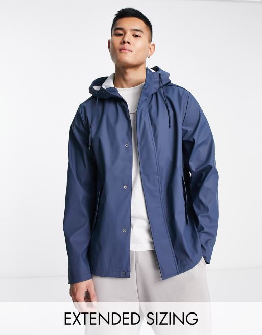 ASOS DESIGN - Regenjack in marineblauw
