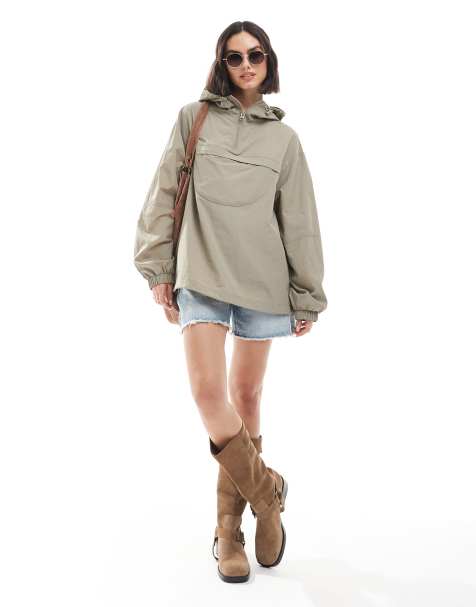 ASOS DESIGN - Regenjack in saliegroen - view 1