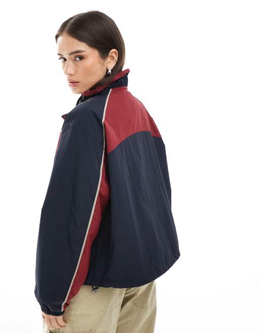 ASOS DESIGN - Regenjack met geplooide hals in kleurvlakken, 4 van 4