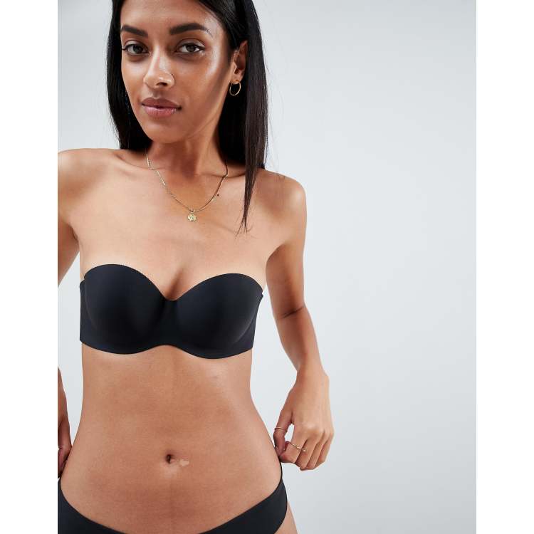 ASOS DESIGN - Reggiseno adesivo imbottito con ferretto e schiena scoperta