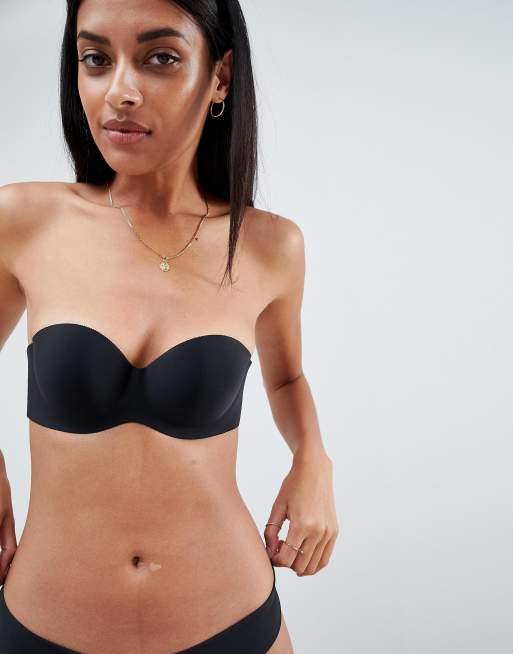 ASOS DESIGN - Reggiseno adesivo imbottito con ferretto e schiena scoperta