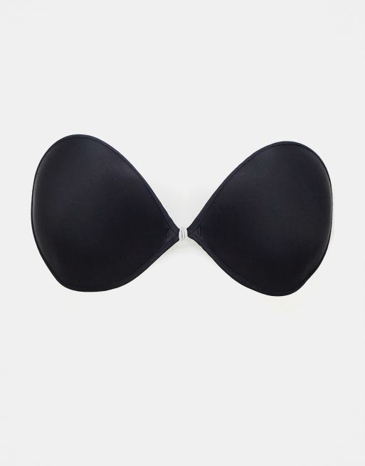 ASOS DESIGN - Reggiseno adesivo preformato nero con schiena nuda