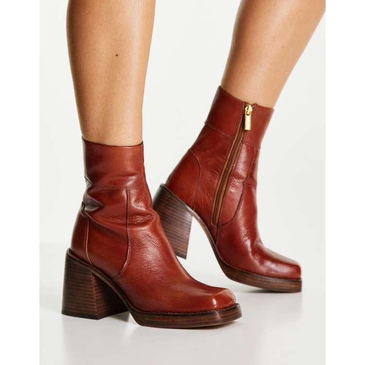 Asos discount leather boots