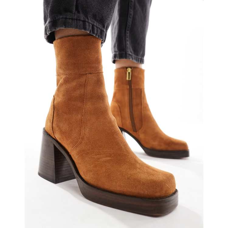 Asos hot sale tan boots