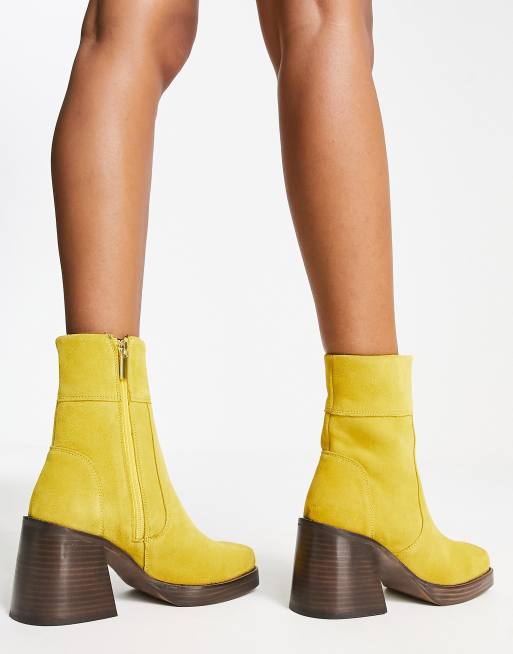 Asos yellow hot sale shoes