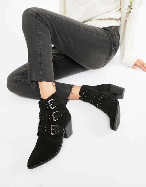 Studded ankle shop boots asos