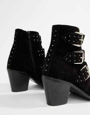 asos black suede ankle boots