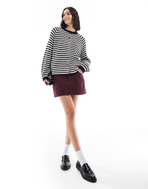 ASOS DESIGN – Reglanowy kardigan w granatowe paski - view 1