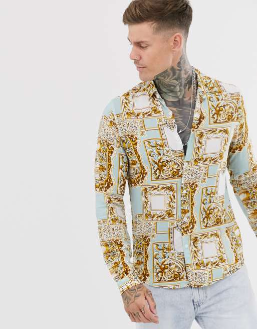 asos baroque shirt