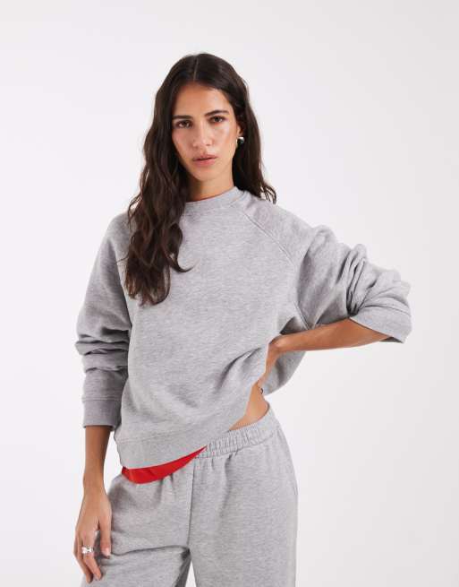 ASOS DESIGN – Mieszaj i łącz – Szary melanżowy zestaw dresowy z miękkim wykończeniem od spodu, 3 z 6
