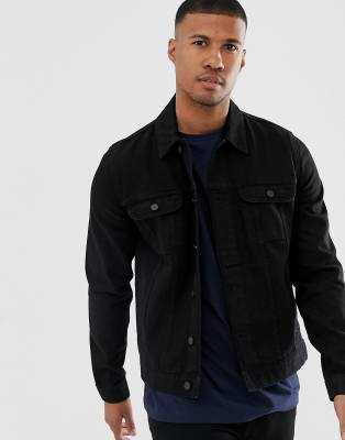 asos black jean jacket