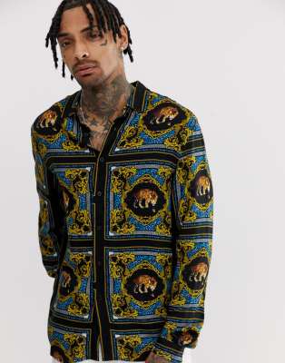 leopard print blouse asos