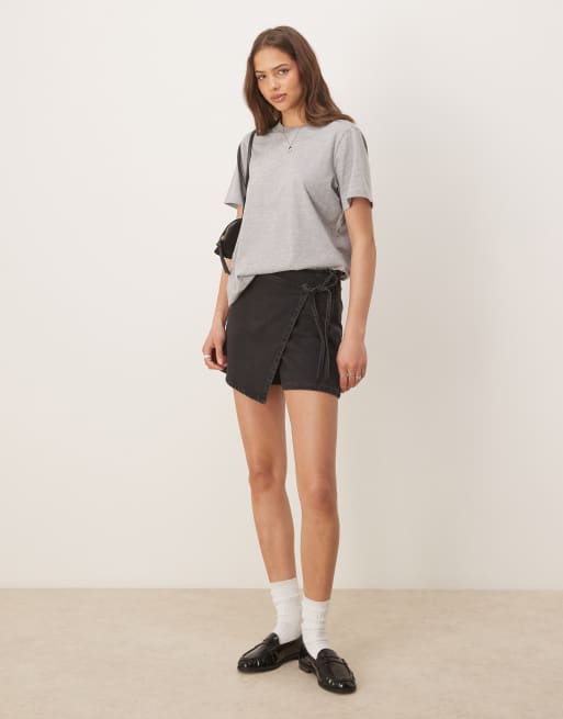 ASOS DESIGN regular fit crew neck t-shirt in heather gray, 3 of 4