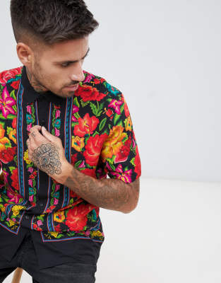 asos mens floral shirt