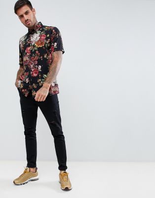 asos mens floral shirt