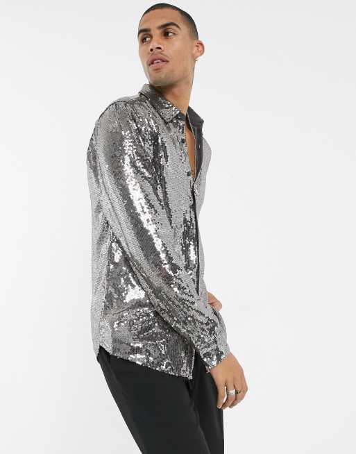 Asos discount sequin shirt