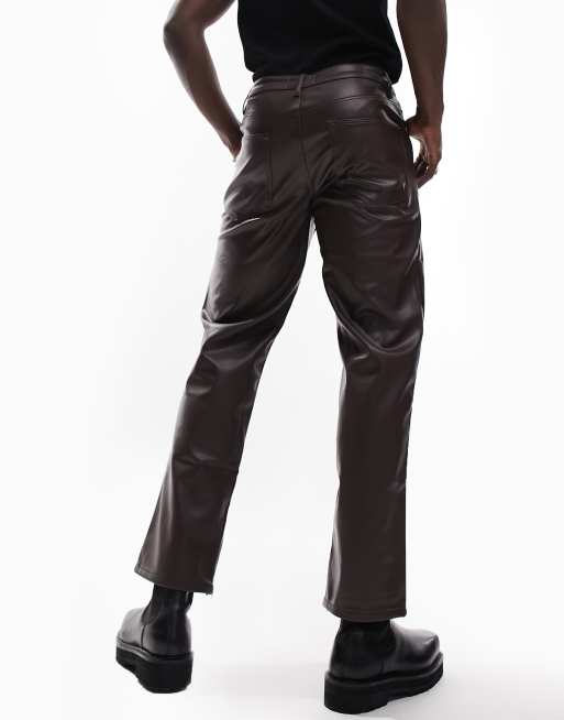 Asos mens best sale leather pants