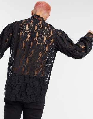 asos lace shirt