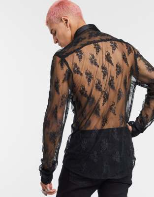 asos lace shirt