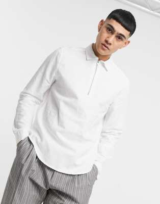 asos white linen shirt