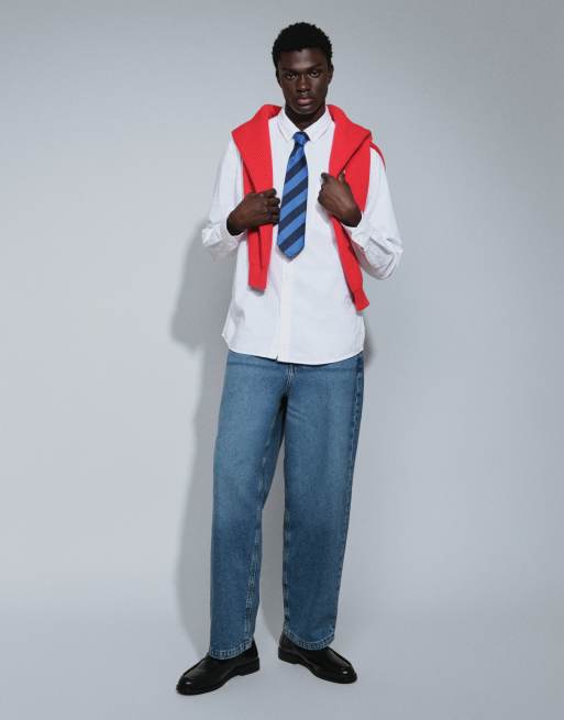 ASOS DESIGN regular fit oxford shirt in white, 2 of 5