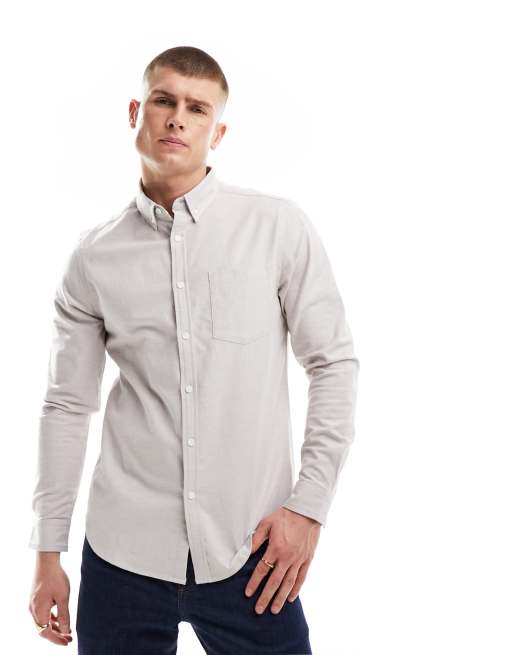 Regular Fit Oxford shirt - Beige - Men