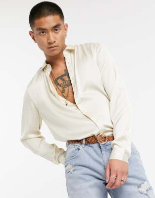 asos satin shirt
