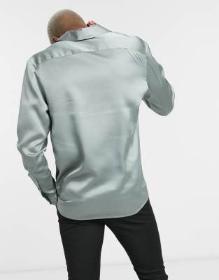 asos satin shirt
