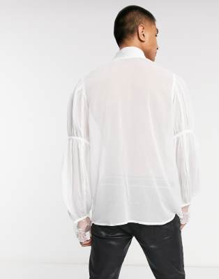 asos sheer shirt