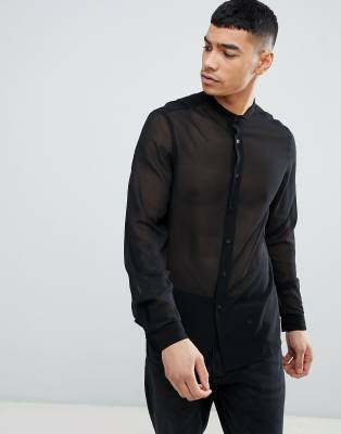 asos sheer shirt