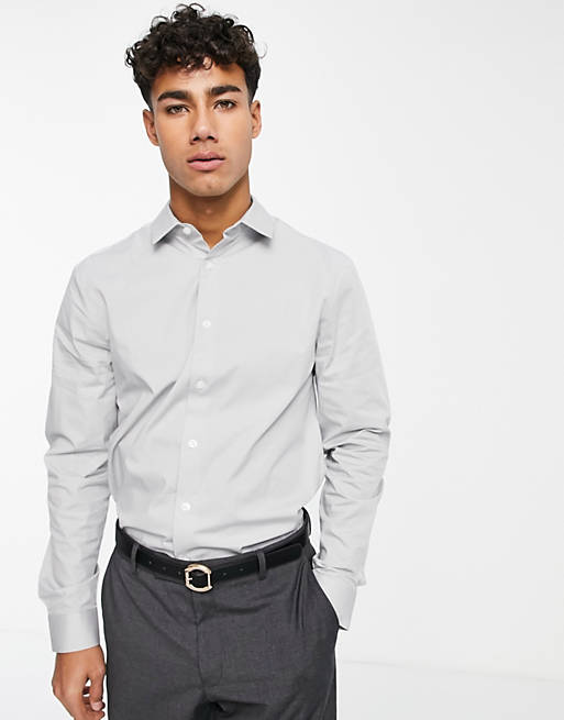  regular fit shirt in grey 