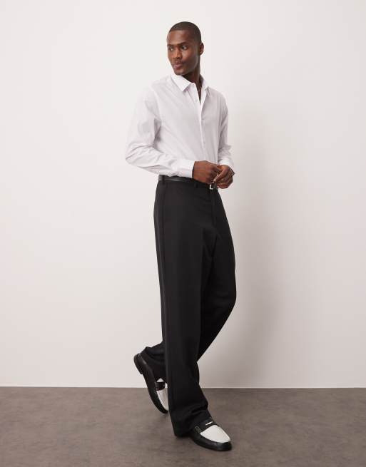 ASOS DESIGN regular fit shirt in white