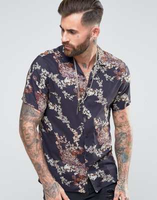 asos mens floral shirt